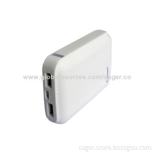 Promotional dual USB power bank, 7200mAh